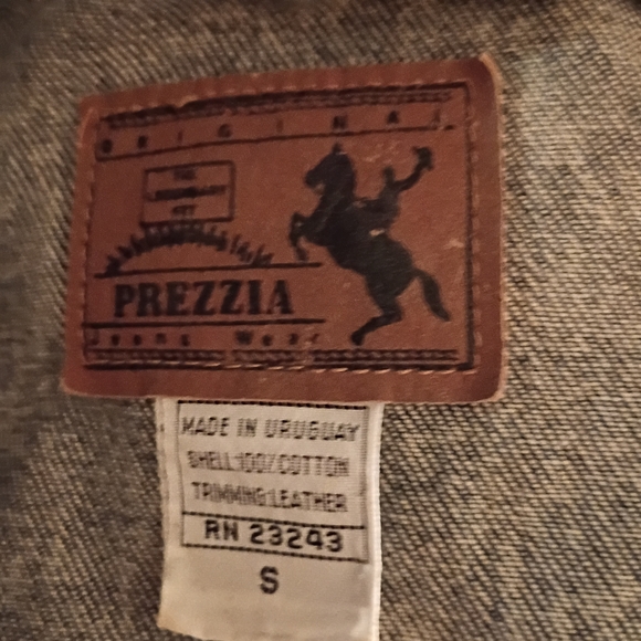 Prezzia Vintage Heavily Fringed Denim Jean Jacket - Picture 2 of 12